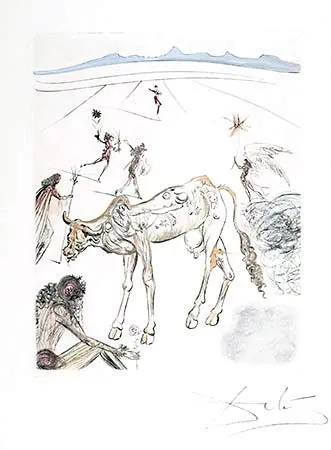版画 Dali - La Vache Sacre (The Sacred Cow)