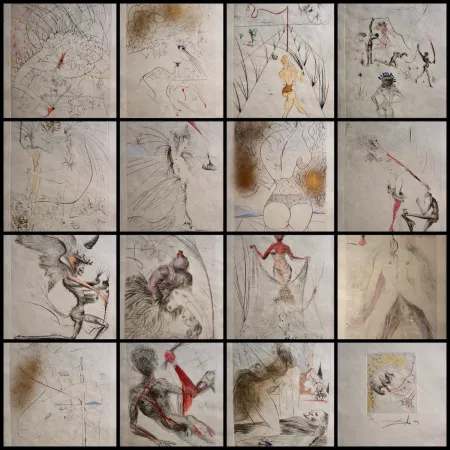 版画 Dali - La Venus aux Fourrures Complete Suite