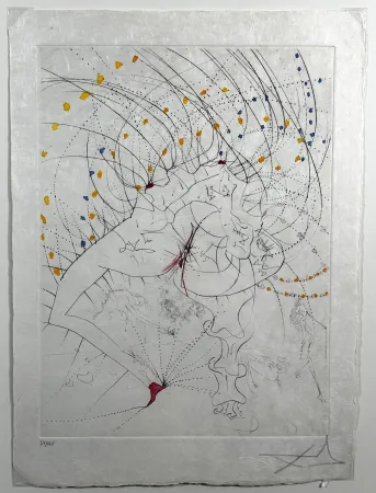 版画 Dali - La Venus aux Fourrures Lady Leaf