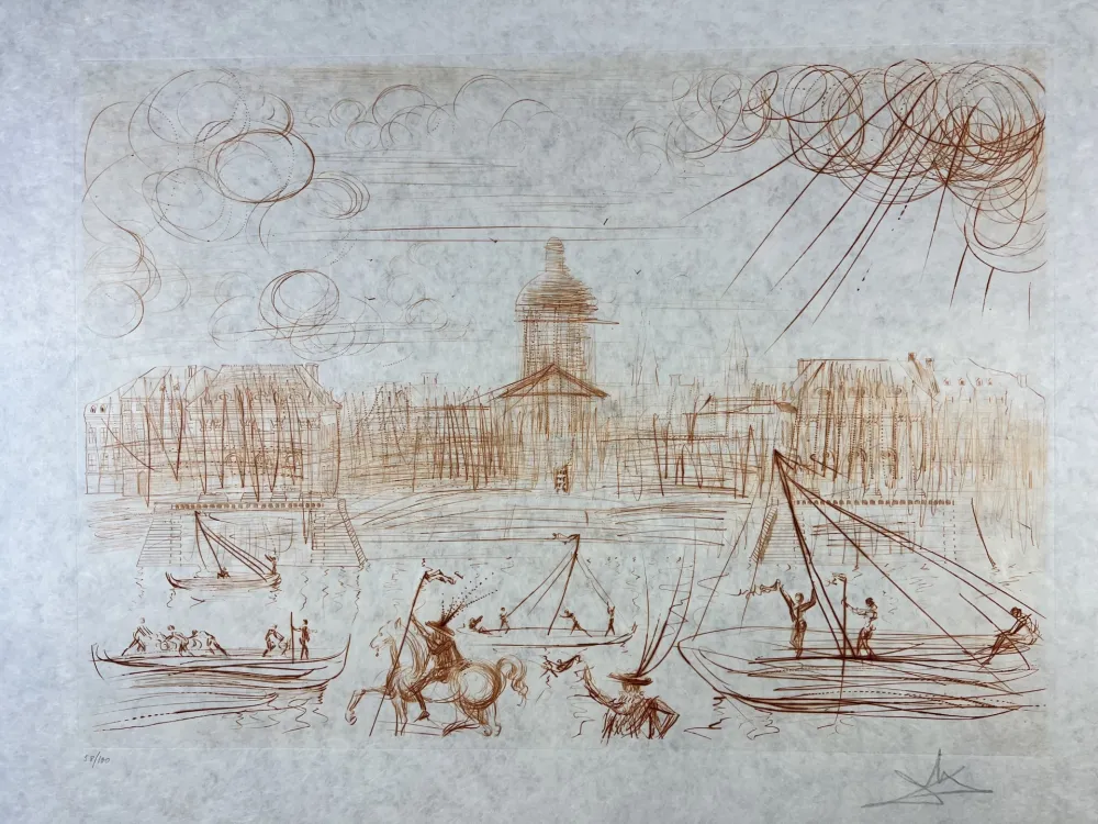 蚀刻版画 Dali - L’Academie de Paris