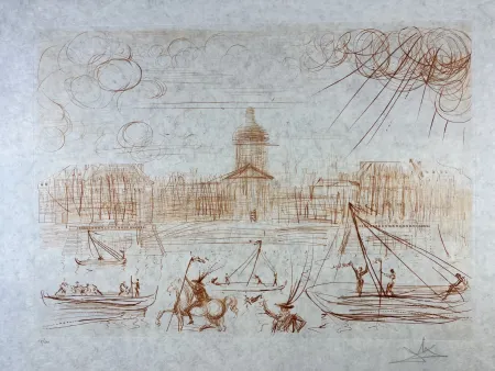 蚀刻版画 Dali - L’Academie de Paris