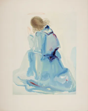 木刻 Dali - L'Ange, 1963