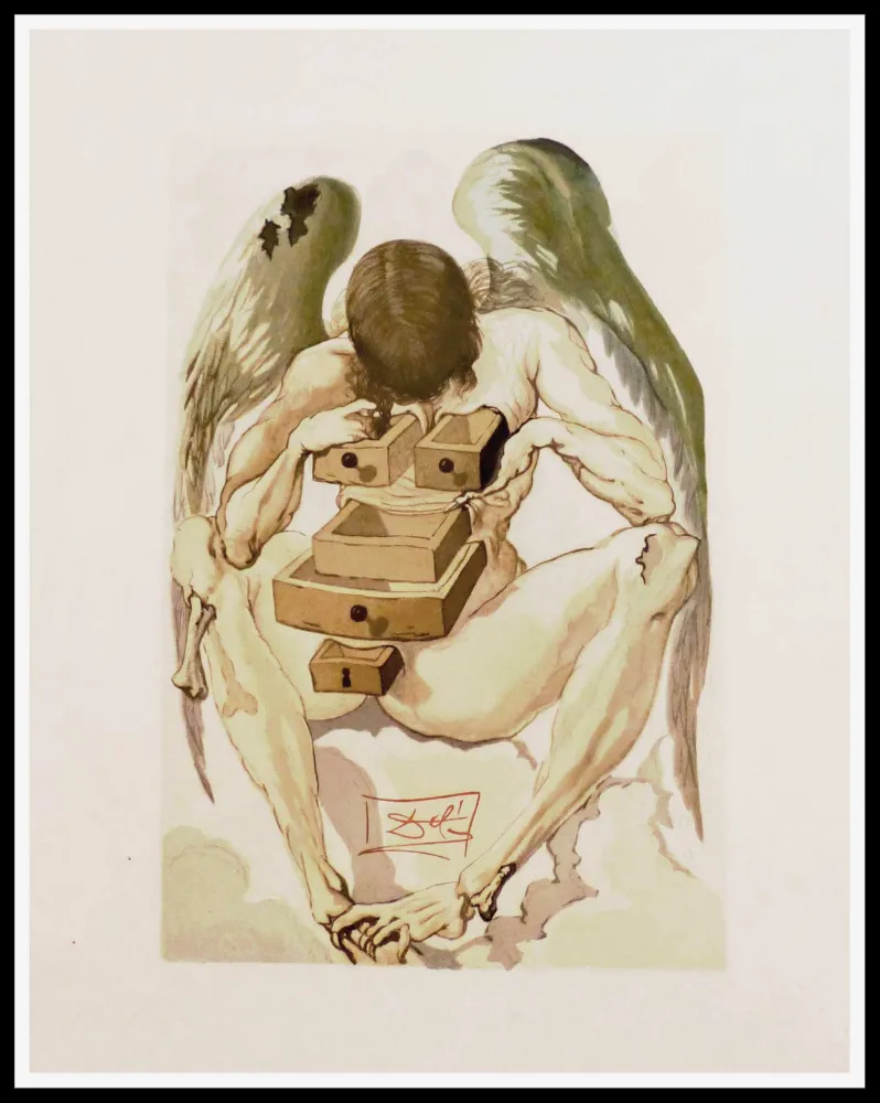 木刻 Dali - L'ANGE DECHU