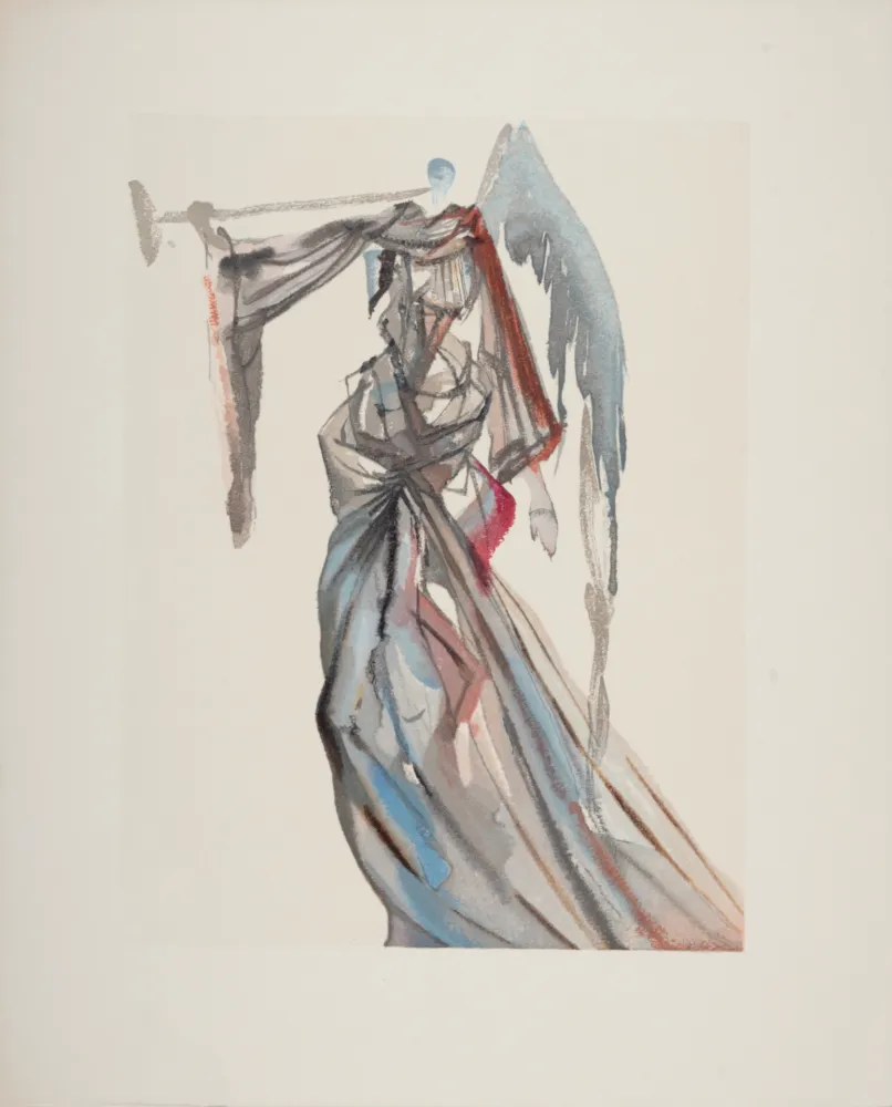 木刻 Dali - L'Ange du Soleil, 1963