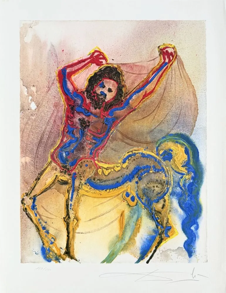 石版画 Dali - Le centaur de Crête