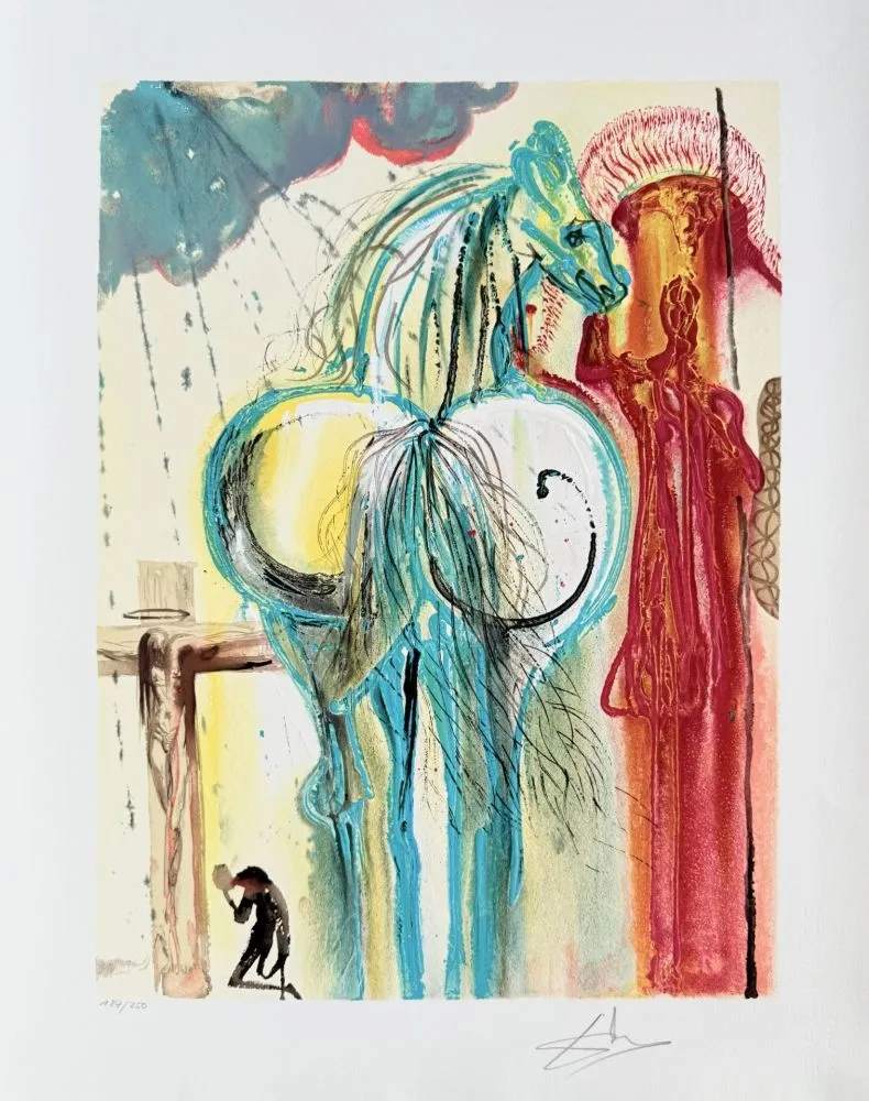 石版画 Dali - Le centurion