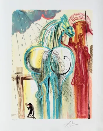 石版画 Dali - Le centurion