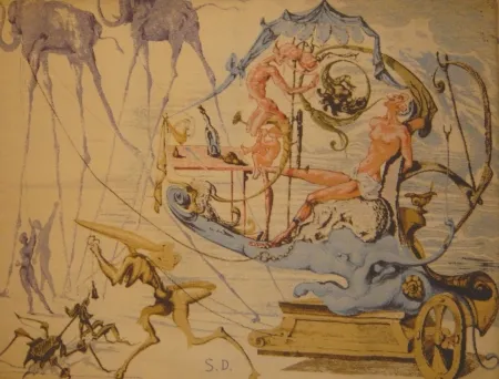 复数作品 Dali - Le char de Bacchus