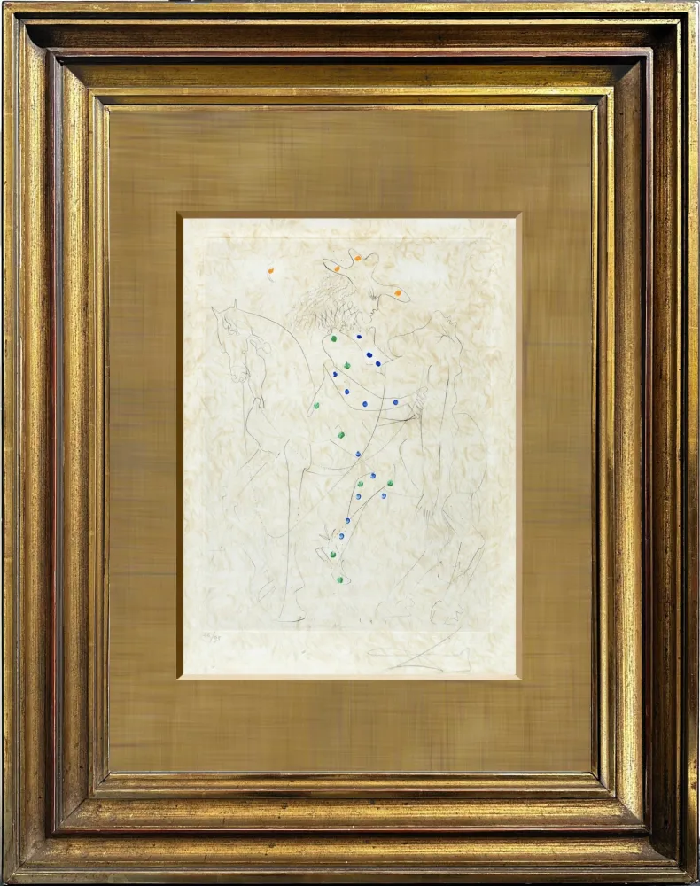 干刻版画 Dali - Le Cheval de Picasso