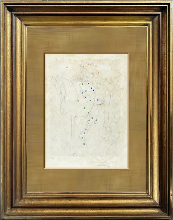 干刻版画 Dali - Le Cheval de Picasso