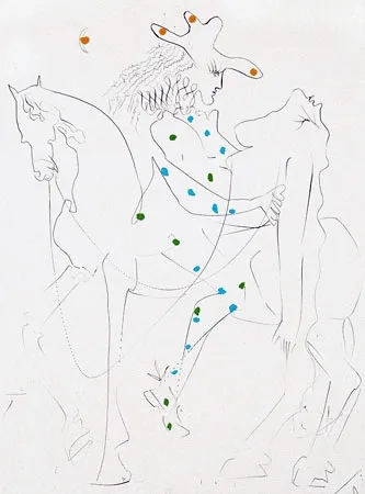 版画 Dali - Le cheval de Picasso