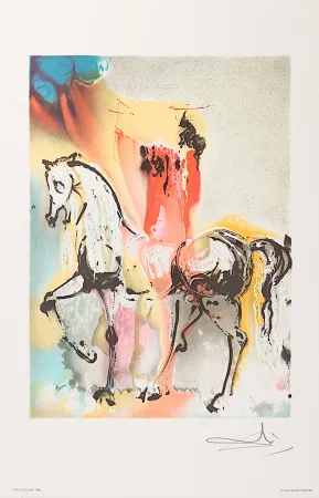 石版画 Dali - Le Chevalier Chrétien (The Christian Knight)