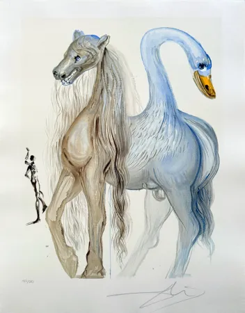 石版画 Dali - Le Chimère d'Horace (Horace's chimera)