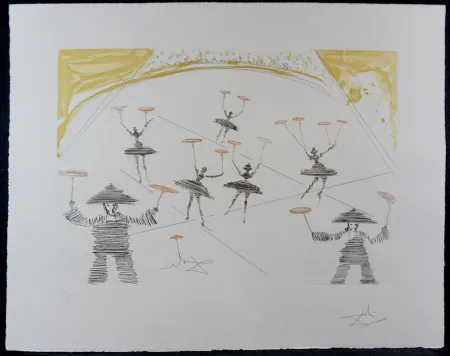 版画 Dali - Le Cirque Chinois