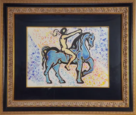 石版画 Dali - Le Jungle Humaine Le Cavalier