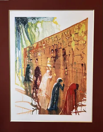 石版画 Dali - LE MUR DES LAMENTATIONS  (The Wailing Wall). Lithographie originale (1975)