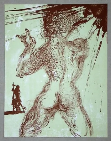 石版画 Dali - Le Pécheur