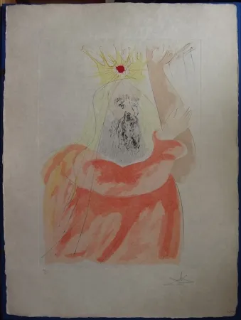 蚀刻版画 Dali - Le Roi David
