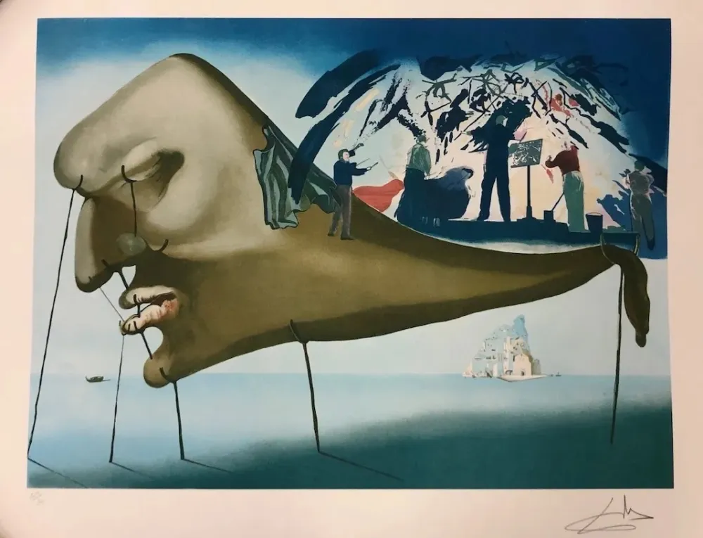 石版画 Dali - Le Sommeil a l' orchestra