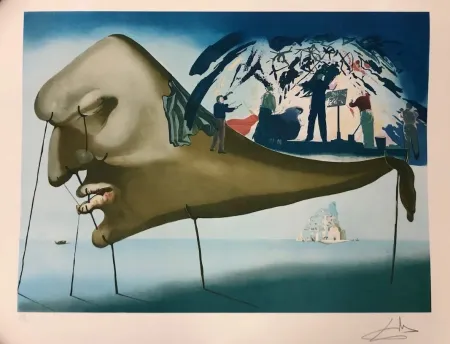 石版画 Dali - Le Sommeil a l' orchestra