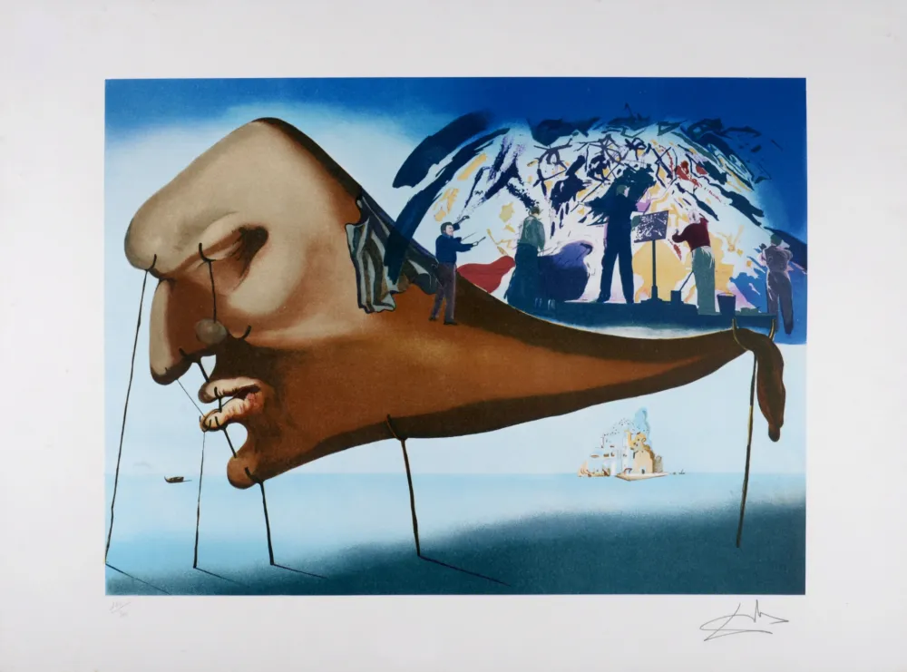 石版画 Dali - Le Sommeil, circa 1982 - Hand-signed