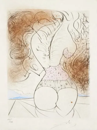 蚀刻版画 Dali -  Le Torse