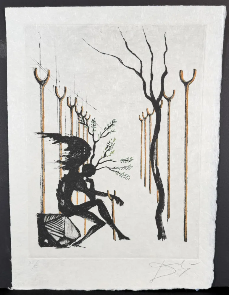 版画 Dali - Le Vitrail