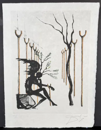 版画 Dali - Le Vitrail