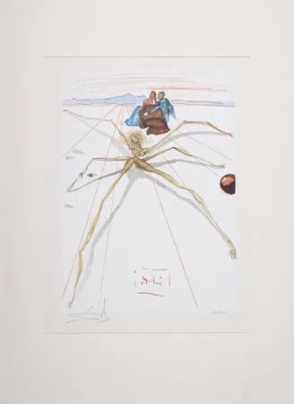 版画 Dali - Leaving the Terrace of Anger, 1963