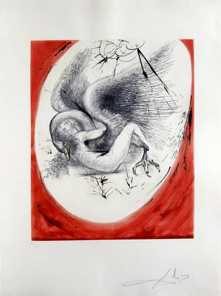 蚀刻版画 Dali - Leda