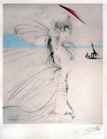 版画 Dali - Les aigrettes (The Egrets)