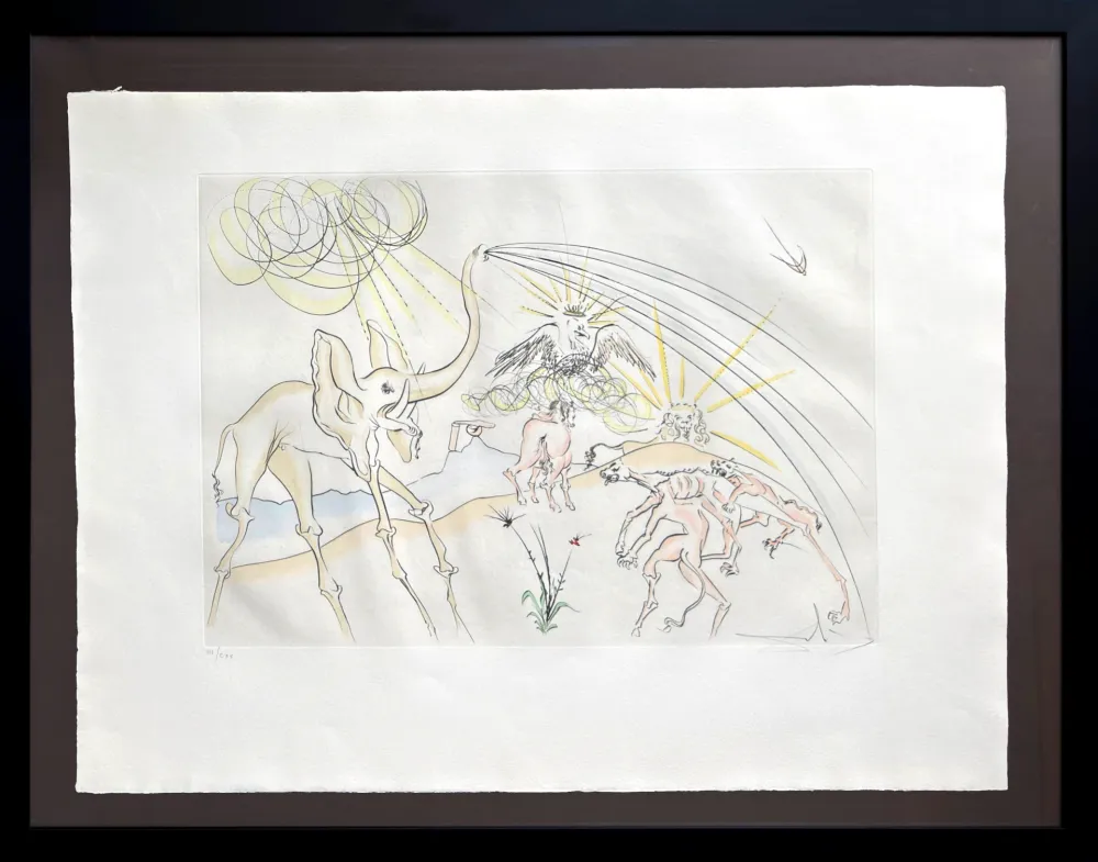 蚀刻版画 Dali - Les Animaux malades de la Peste (Plague-Stricken Animals)