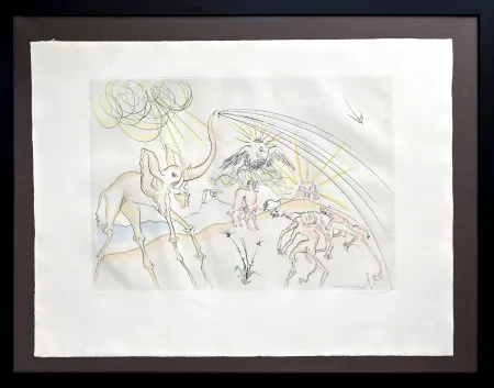 蚀刻版画 Dali - Les Animaux malades de la Peste (Plague-Stricken Animals)