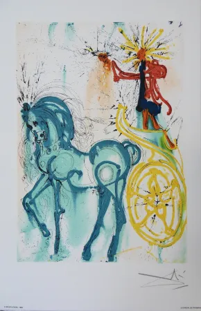 石版画 Dali - Les Chevaux, Le Cheval de Triomphe