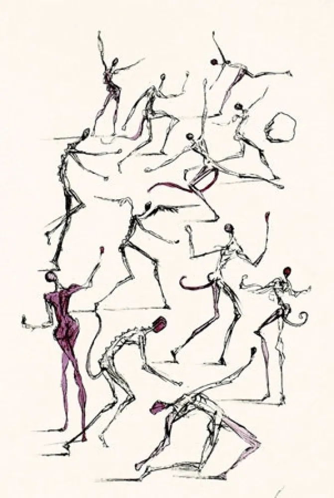 版画 Dali - Les Demons (The Demons)