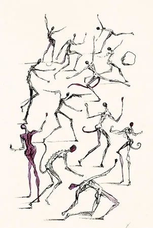 版画 Dali - Les Demons (The Demons)