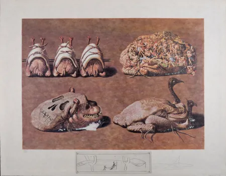 复数作品 Dali - Les Diners de Gala, 1977 - Hand-signed!