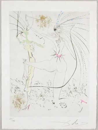 蚀刻版画 Dali - Les Fesses piquantes, Piquant Buttocks