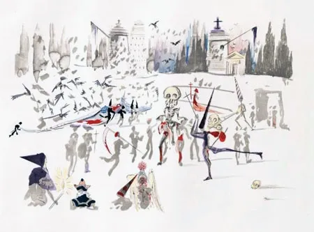 版画 Dali - Les Moulins (The Mills)