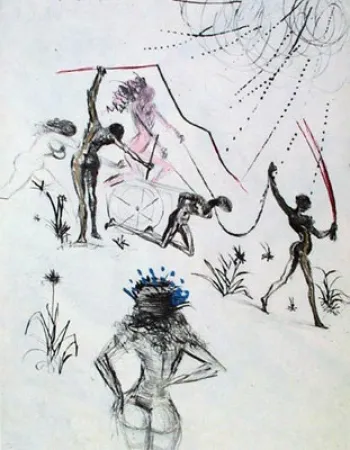 版画 Dali - Les Negresses