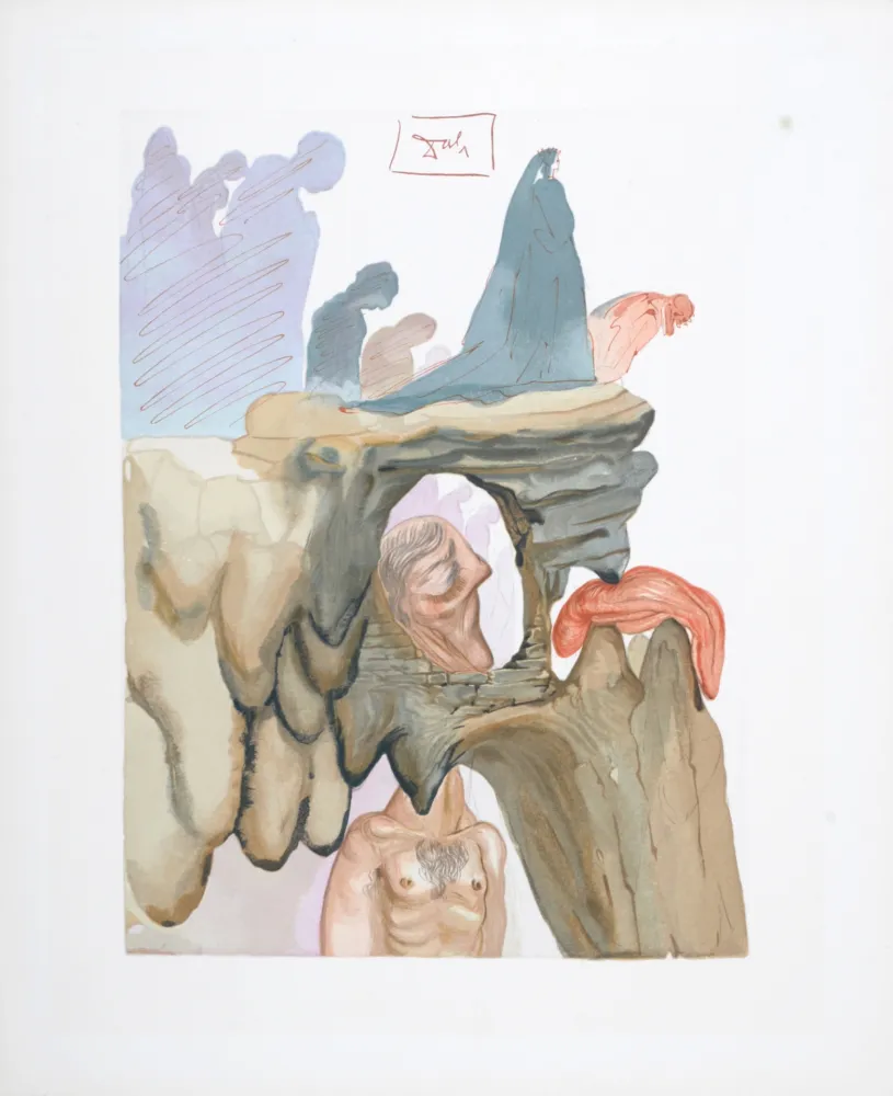 木刻 Dali - Les Prévaricateurs, 1963