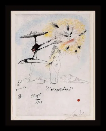 版画 Dali - Les Rois Mages L'Incantation