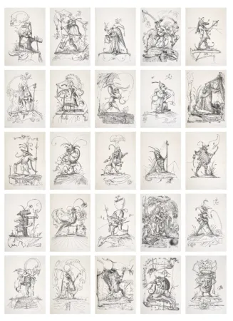 石版画 Dali - Les Songes Drôlatiques de Pantagruel