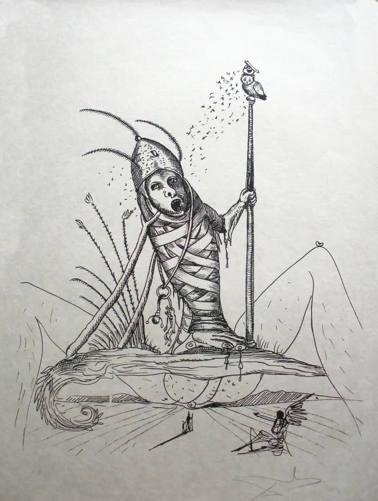 石版画 Dali - Les Songes drolatiques de Pantagruel 15