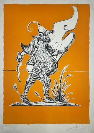 石版画 Dali - Les Songes Drôlatiques de Pantagruel, Planche XXIV