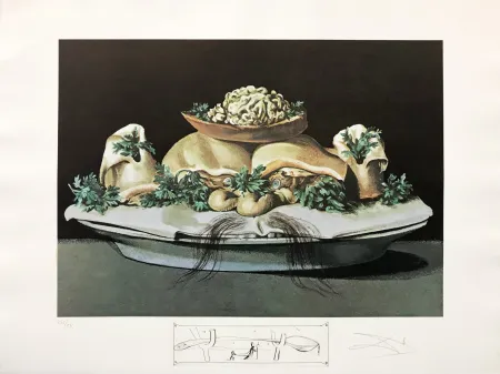 石版画 Dali - LES SUPRENES DE MAILLAISE LILIPUTIENS