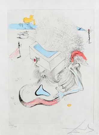版画 Dali - Les Tiroirs