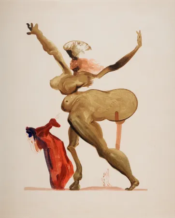 石版画 Dali - Les Traitres envers leurs hôtes