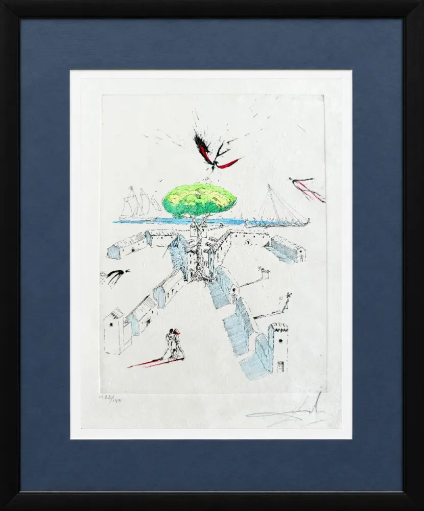 干刻版画 Dali - Les Tranchées (Trenches)