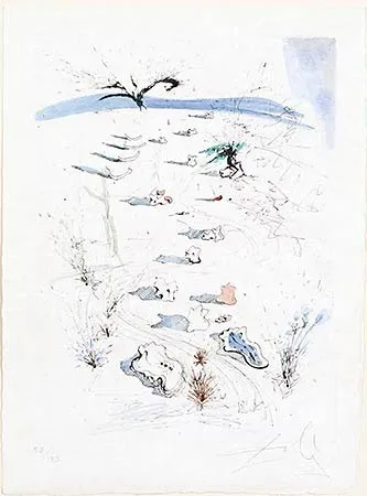 版画 Dali - Les Tranches (The Trenches)